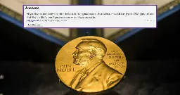 Nobel Prize to Be Awarded to Forum User From 9 Years Ago With Same Niche Problem