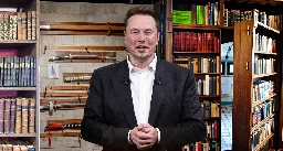 Every Book on Elon Musk's Shelf Just False Lever That Reveals Yet Another Katana Room