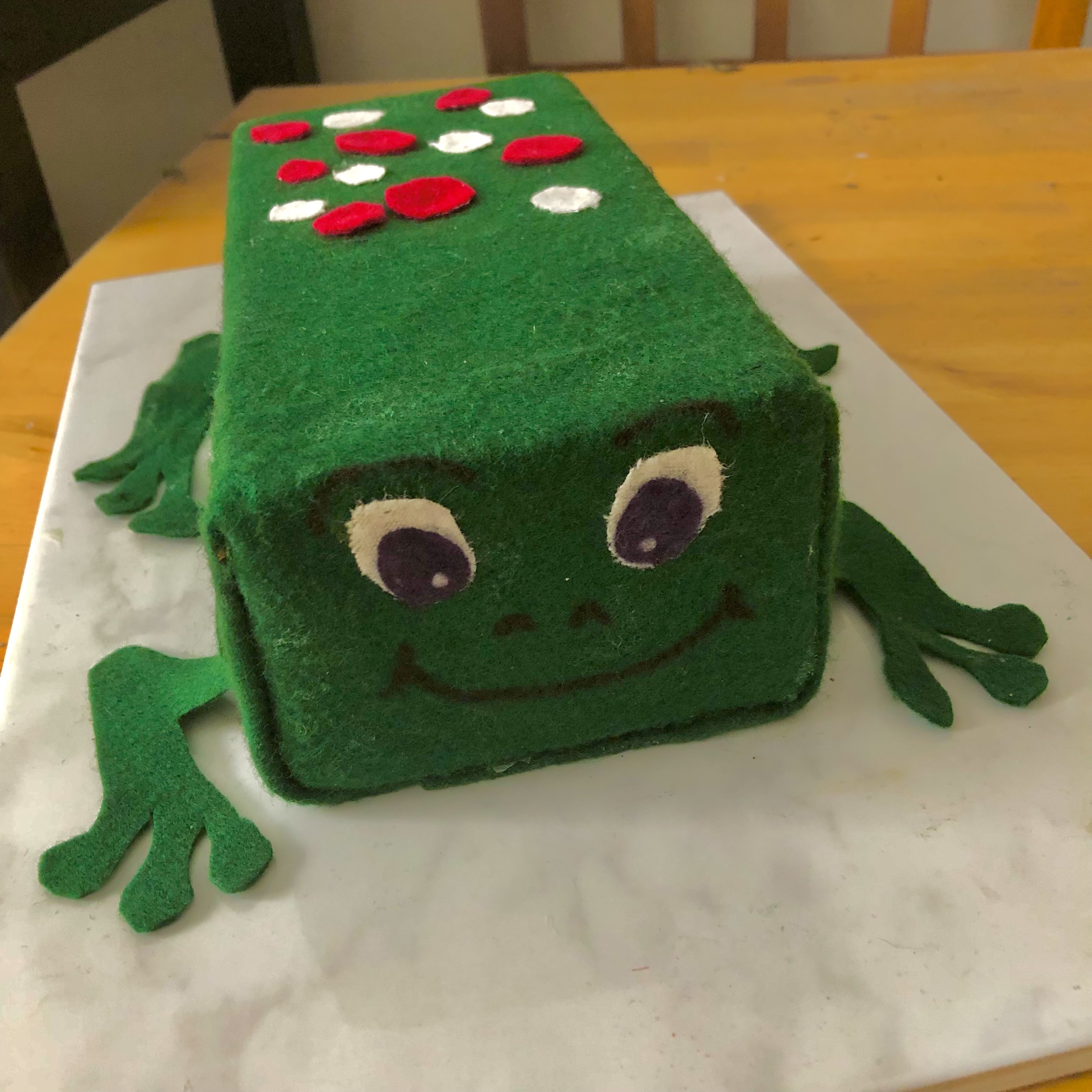 a brick that is a frog