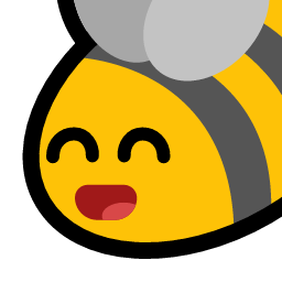 bee laugh emoji