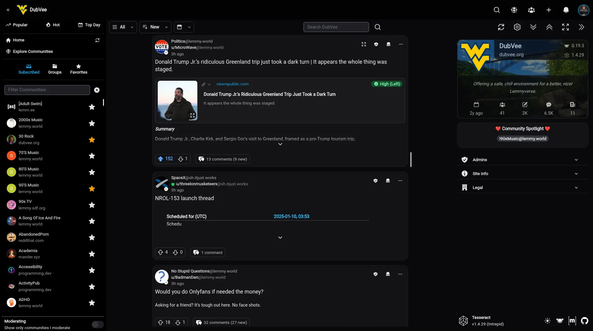 Tesseract Dark Mode Proper