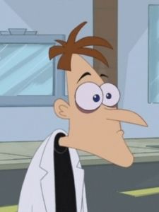 Doofenschmirtz, of 'I would have ten cents' fame, looks confused