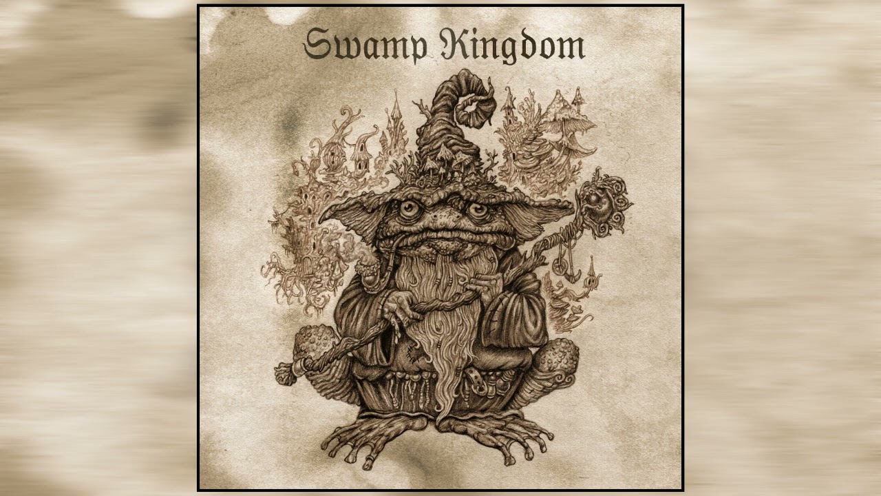 Picture of a frog wizard, album cover of Swamp Kingdom
