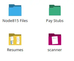 Example of the color folders I use