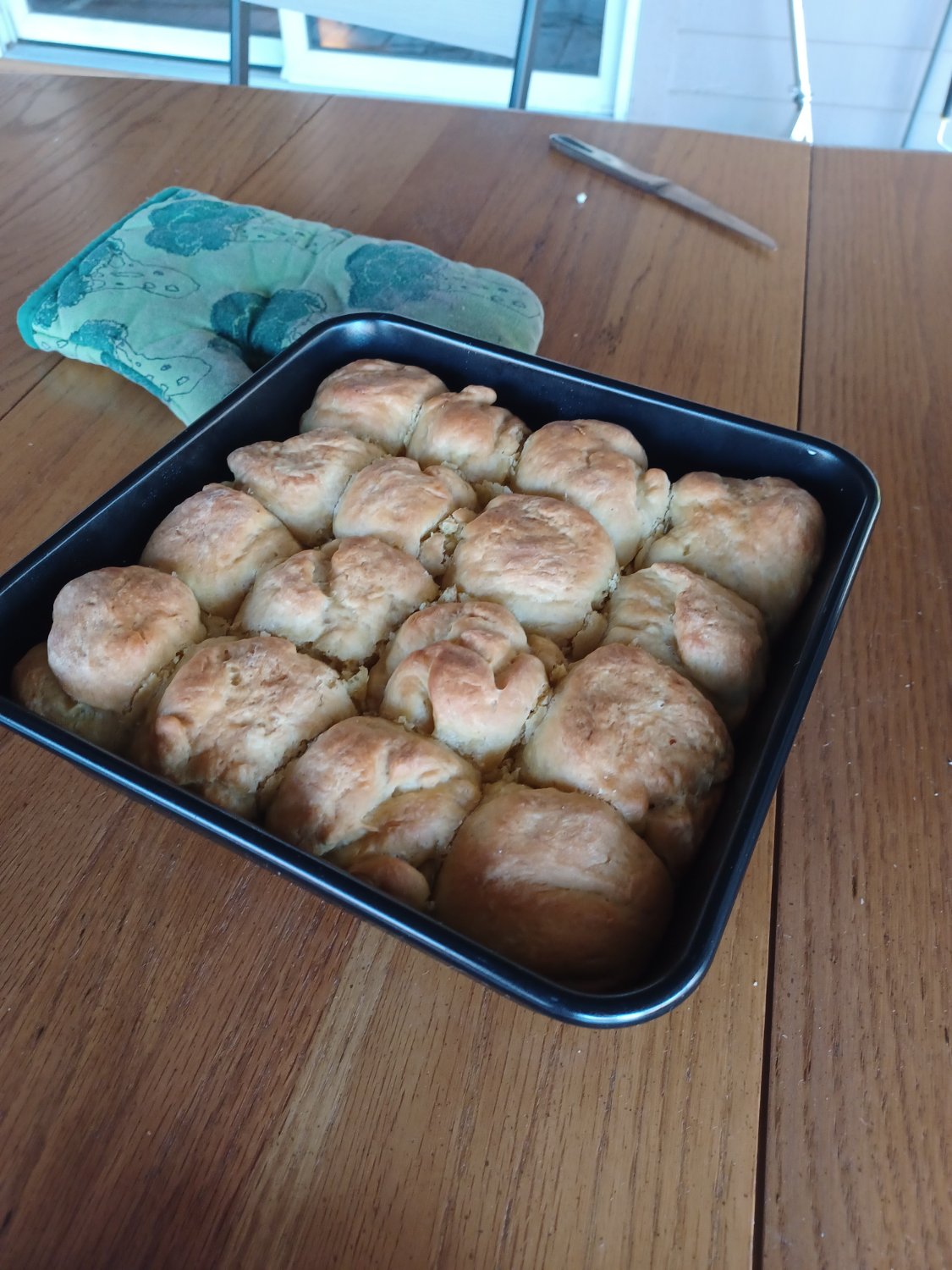 Week 42: Enriched Dough - Pumpkin and Hiney dinner rolls