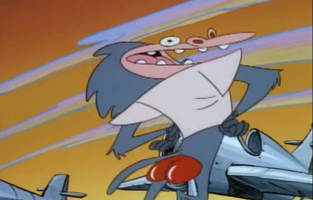 I R Baboon with his butt out as usual