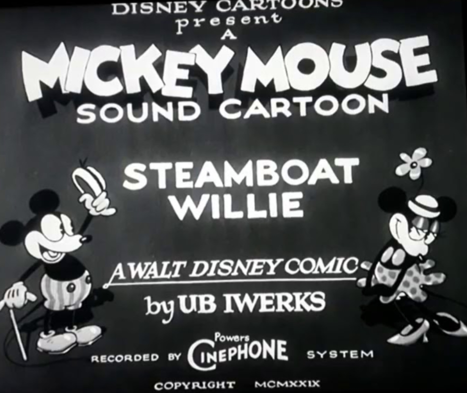 Steamboat Willie Title Card