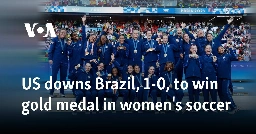 US downs Brazil, 1-0, to win gold medal in women's soccer