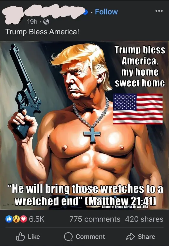 Trump Bless you