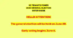 KC Tenants Power - 2023 General Election Voter Guide