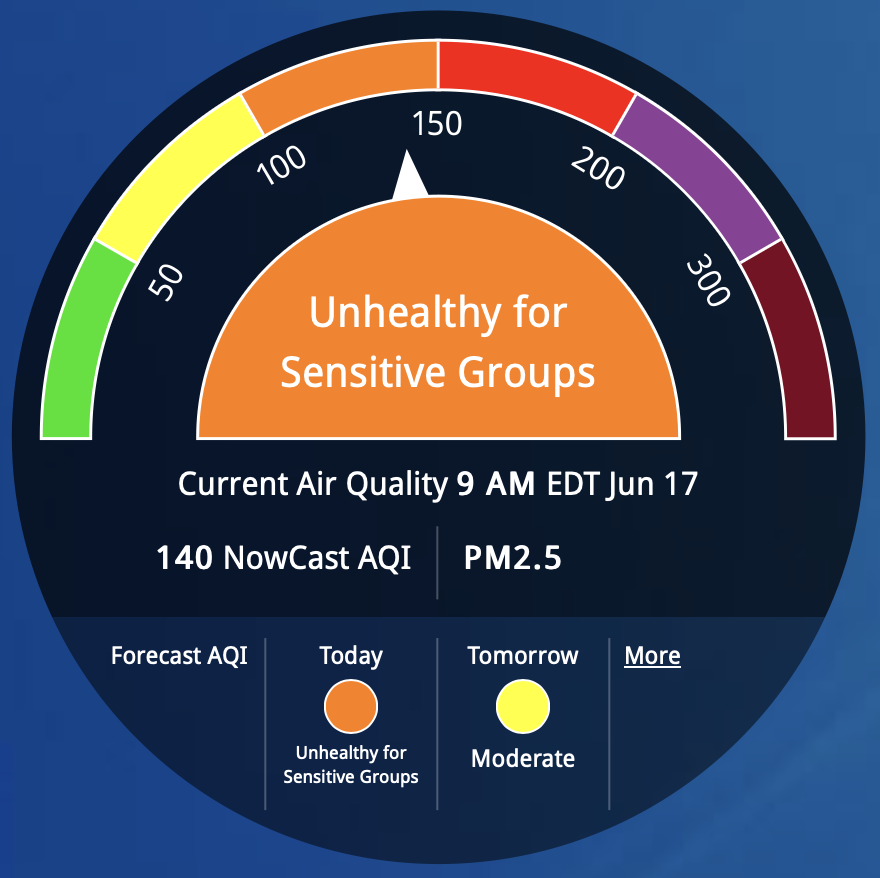 Another bad air day today (Saturday June 17)