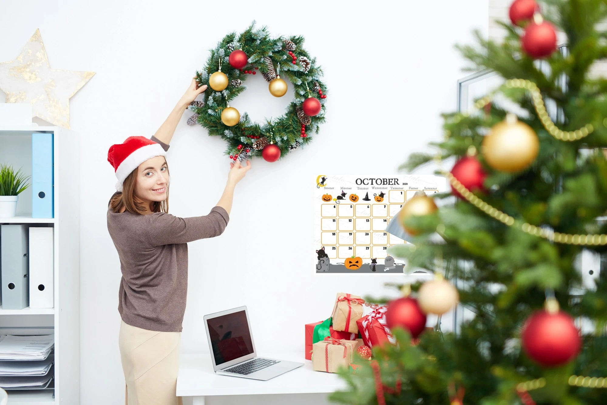 Coworker putting up Christmas decorations justifiably murdered