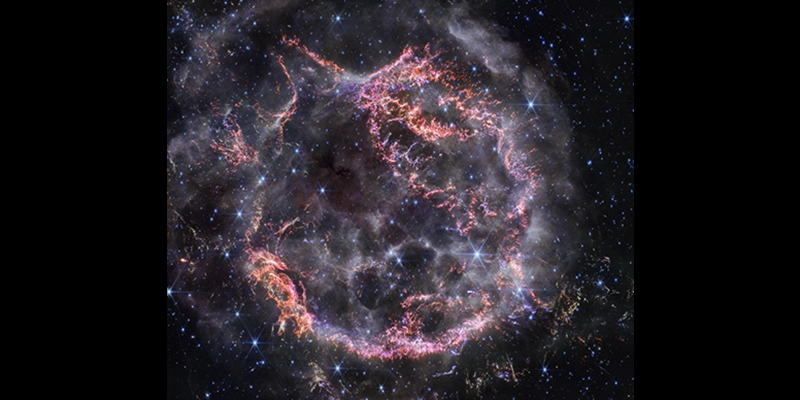 Star of wonder: Dazzling new image of supernova Cassiopeia A released by First Lady Jill Biden and Purdue astronomer