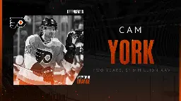 Flyers sign defenseman Cam York to a two-year contract