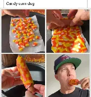 Candy Corn Dog